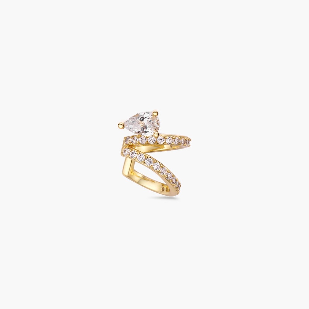 Ear cuff / Left Ear / Gold / NEVER WORN